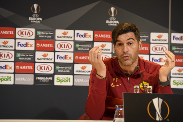 Conferenza stampa di presentazione del match di Europa League tra Gent e Roma