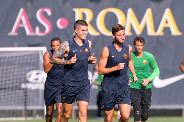 AS Roma, sessione di allenamento a Trigoria