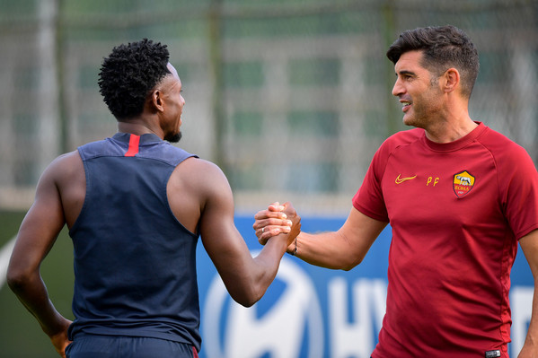 AS Roma, sessione di allenamento a TrigoriaAS Roma, sessione di allenamento a Trigoria