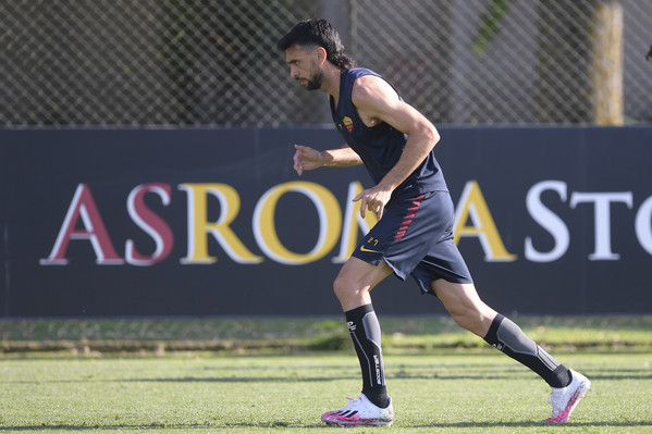 AS Roma, sessione di allenamento a TrigoriaAS Roma, sessione di allenamento a Trigoria