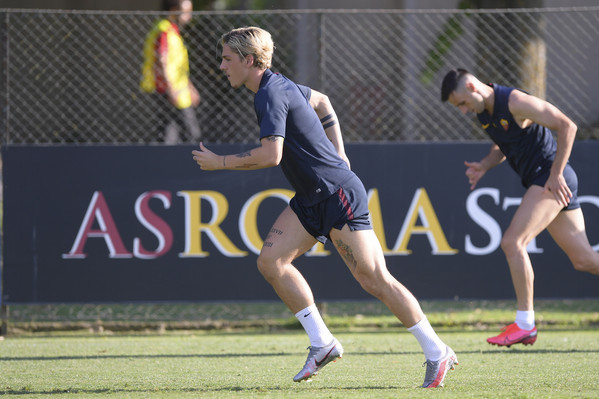 AS Roma, sessione di allenamento a TrigoriaAS Roma, sessione di allenamento a Trigoria