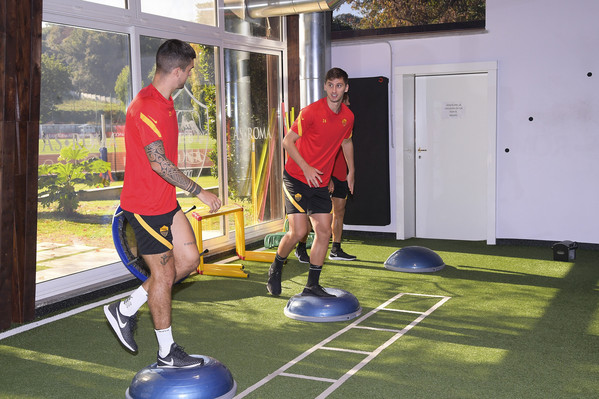 AS Roma, sessione di allenamento a TrigoriaAS Roma, sessione di allenamento a Trigoria