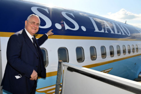 SS Lazio Unveils New Team Airplane