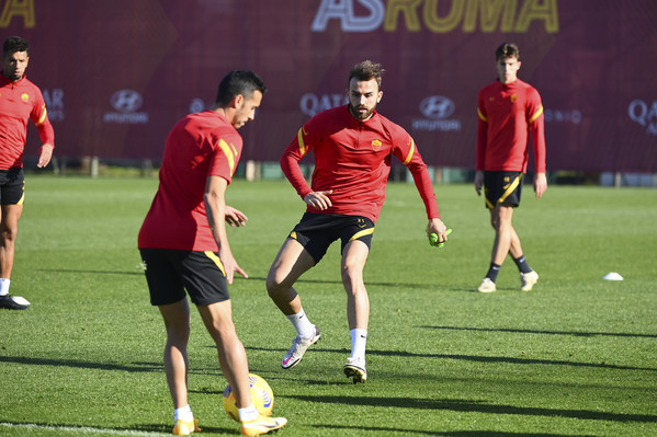 AS Roma, sessione di allenamento a Trigoria