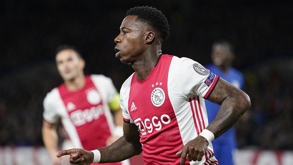 LONDON, 05-11-2019 Stadium Stamford Bridge , Champions League Football season 2019 / 2020. Ajax player Quincy Promes dur