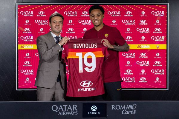 AS Roma, il primo giorno a Trigoria del nuovo giocatore Bryan Reynolds