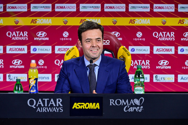 AS Roma, conferenza stampa di Tiago Pinto, general manager dell'area sportiva