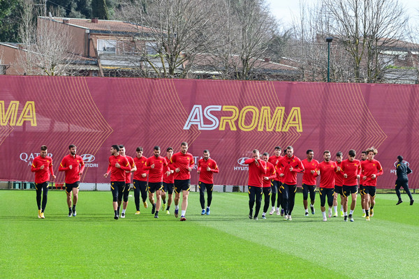 AS Roma, sessione di allenamento a TrigoriaAS Roma, sessione di allenamento a Trigoria