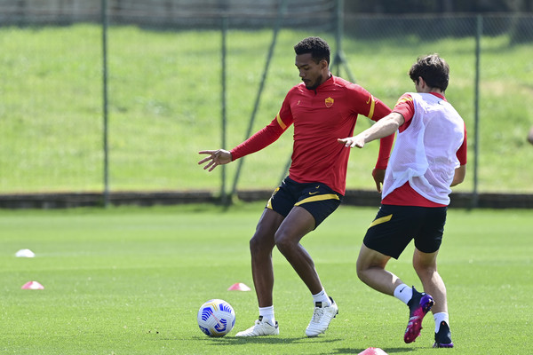 AS Roma, sessione di allenamento a Trigoria