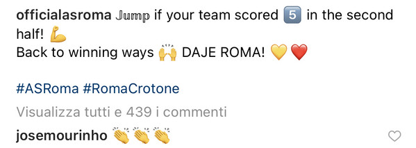 Ig Mourinho Roma