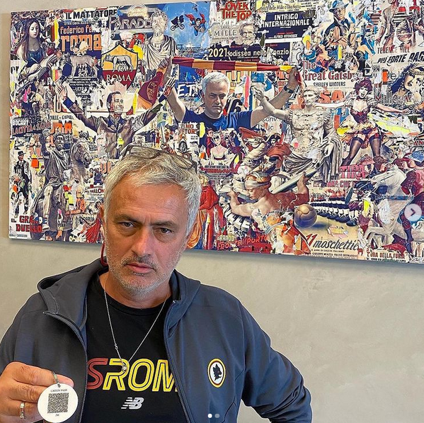 Mourinho instagram Green pass