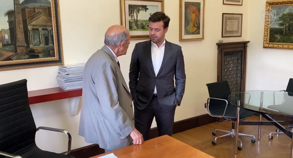 Pinto e Giorgio tifoso 96 anni