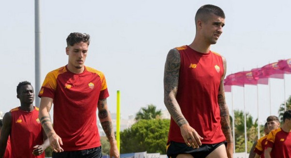 zaniolo-mancini ritiro roma