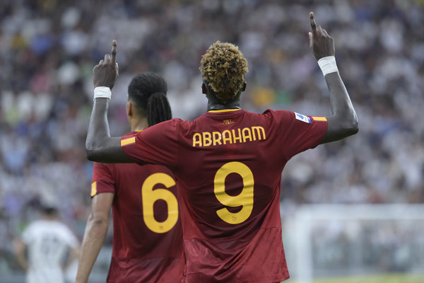 Juve Roma Abraham esultanza