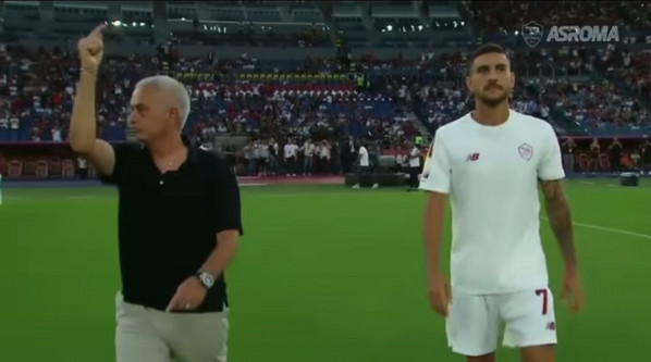 mourinho pellegrini presentazione roma shakhtar donetsk