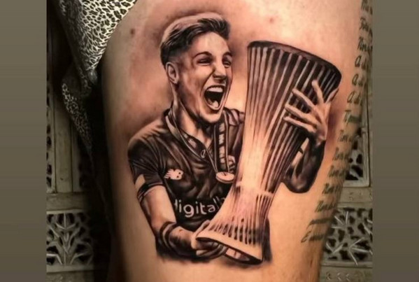 instagram tifoso tatuaggio zaniolo conference league