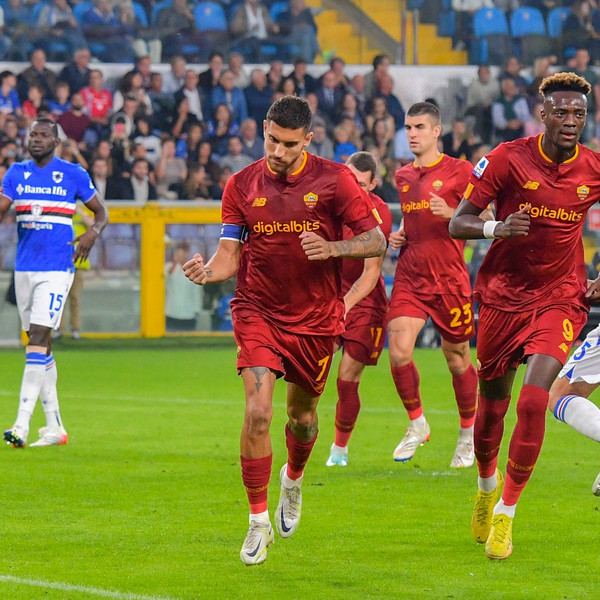 Pellegrini esultanza Samp Roma