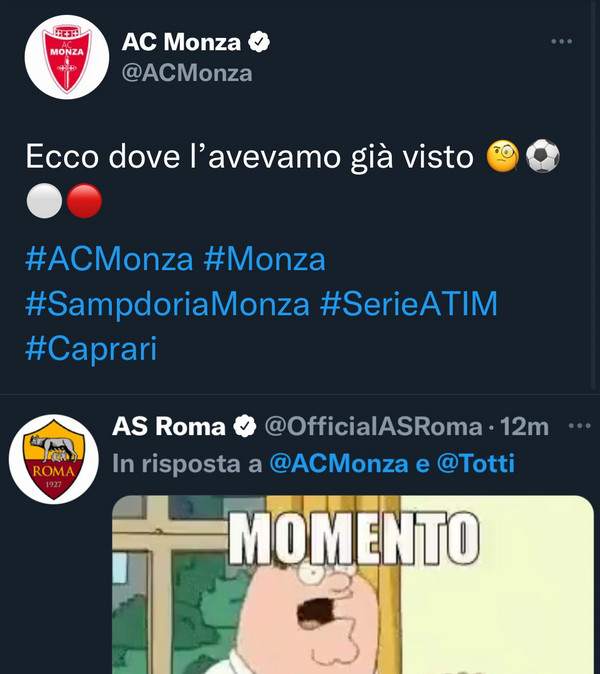 monza roma twitter