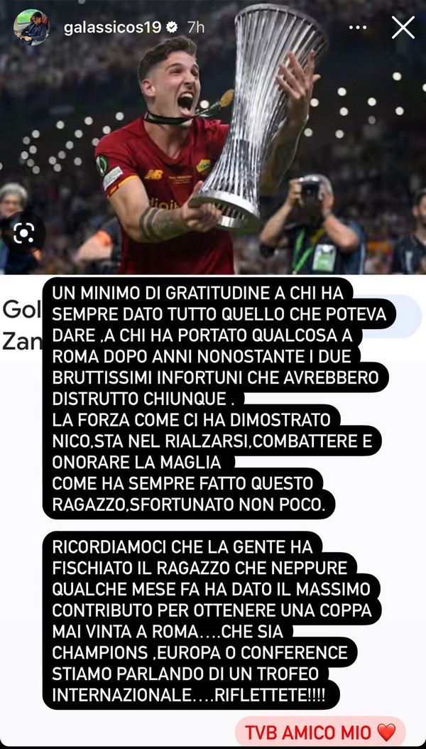 instagram galasso migliore amico zaniolo