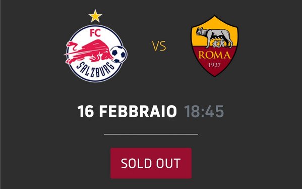salisburgo-roma biglietti sold out