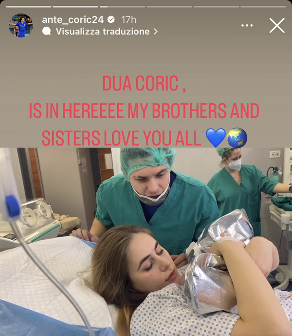 coric instagram papà