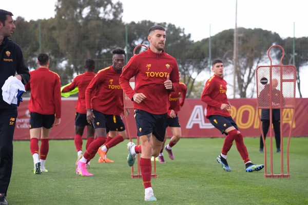 foti allenamento trigoria