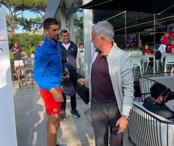 mourinho e djokovic foro italico