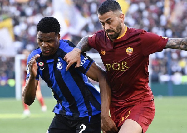 spinazzola e dumfries roma inter