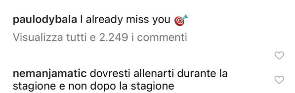 instagram dybala matic