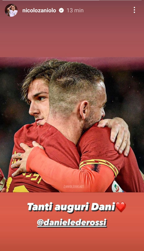 De Rossi Zaniolo instagram