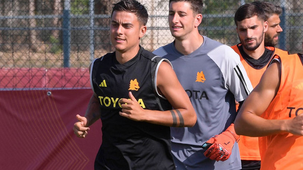 dybala allenamento trigoria