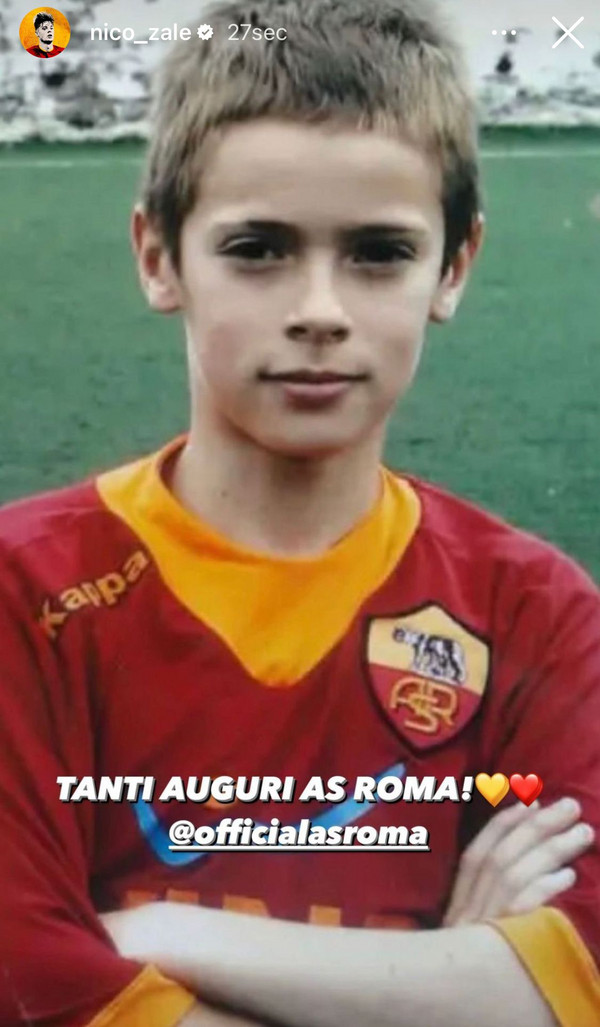 instagram zalewski auguri roma