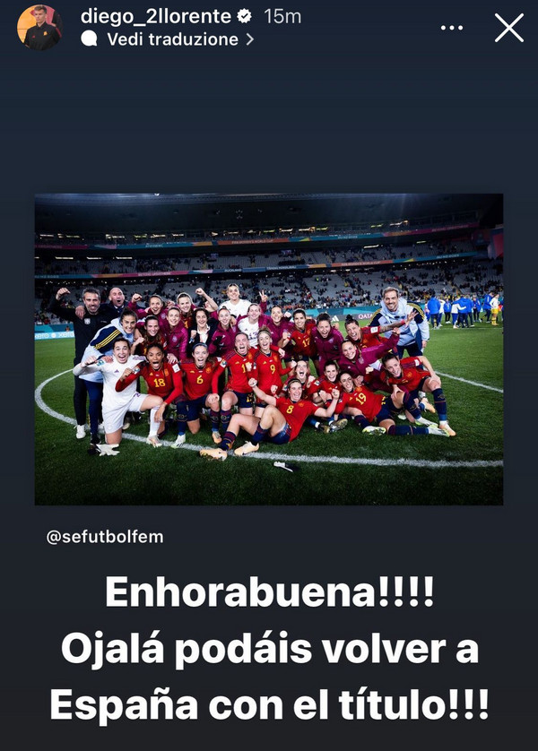 instagram llorente spagna femminile mondiale