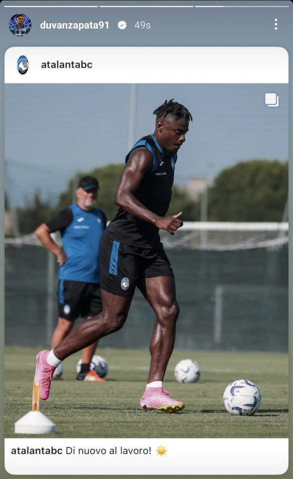 zapata allenamento ig