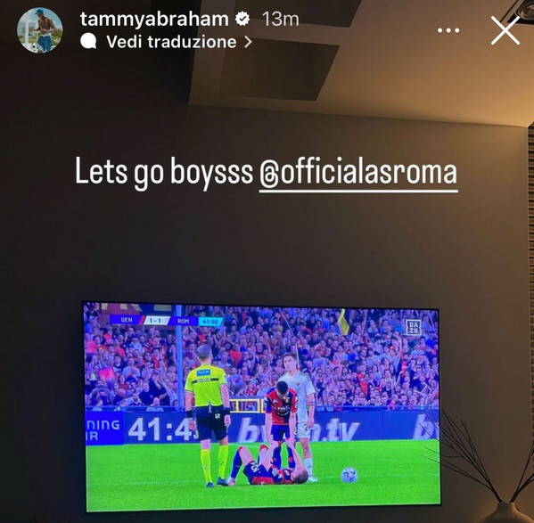 instagram genoa-roma abraham