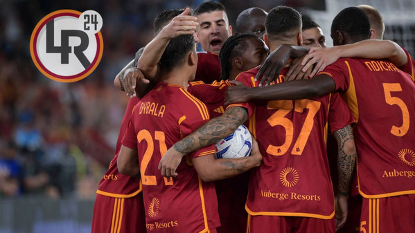 roma-empoli esultanza squadra in the box