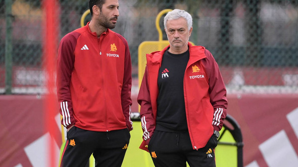 mourinho e foti trigoria