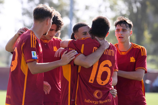 primavera cagliari-roma squadra esultanza