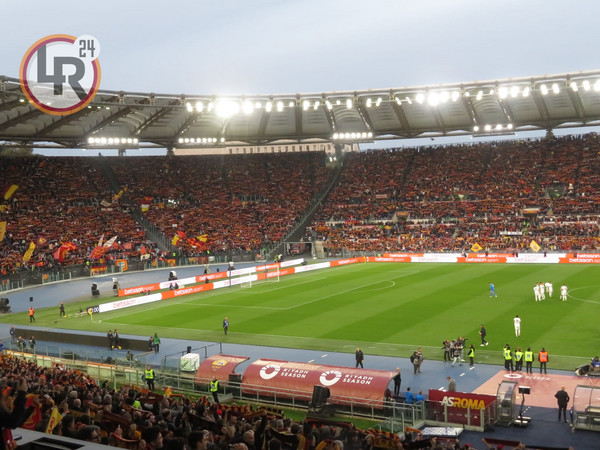 roma-sassuolo tifosi stadio olimpico