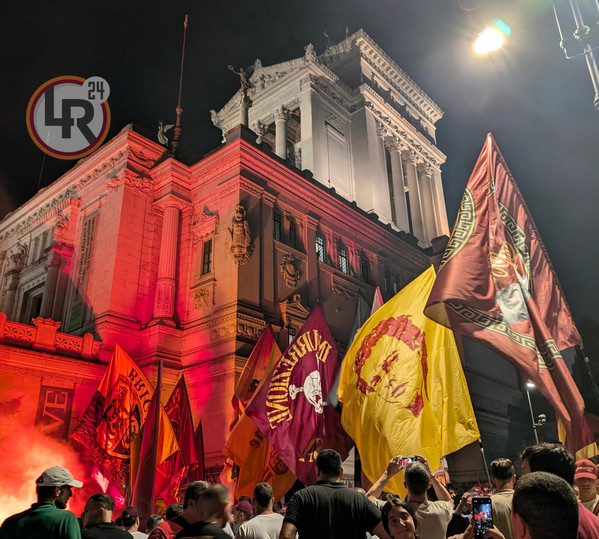 bandiera tifosi roma corte