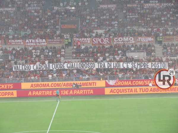 striscione roma empoli per valerio cardini