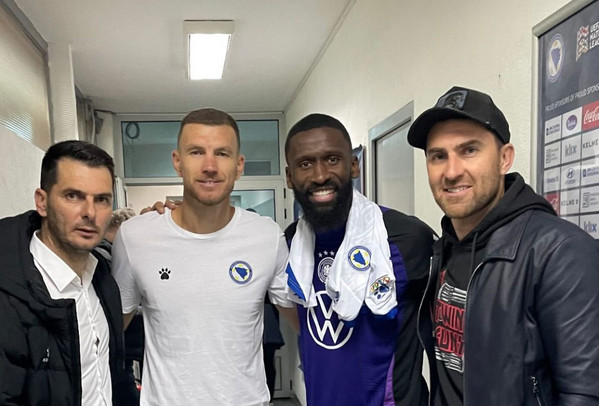 Edin Dzeko Antonio Rudiger