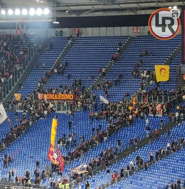 curva sud roma inter vuota