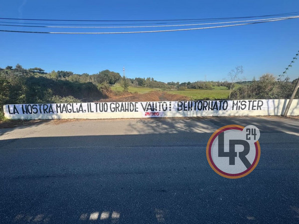 striscione per ranieri