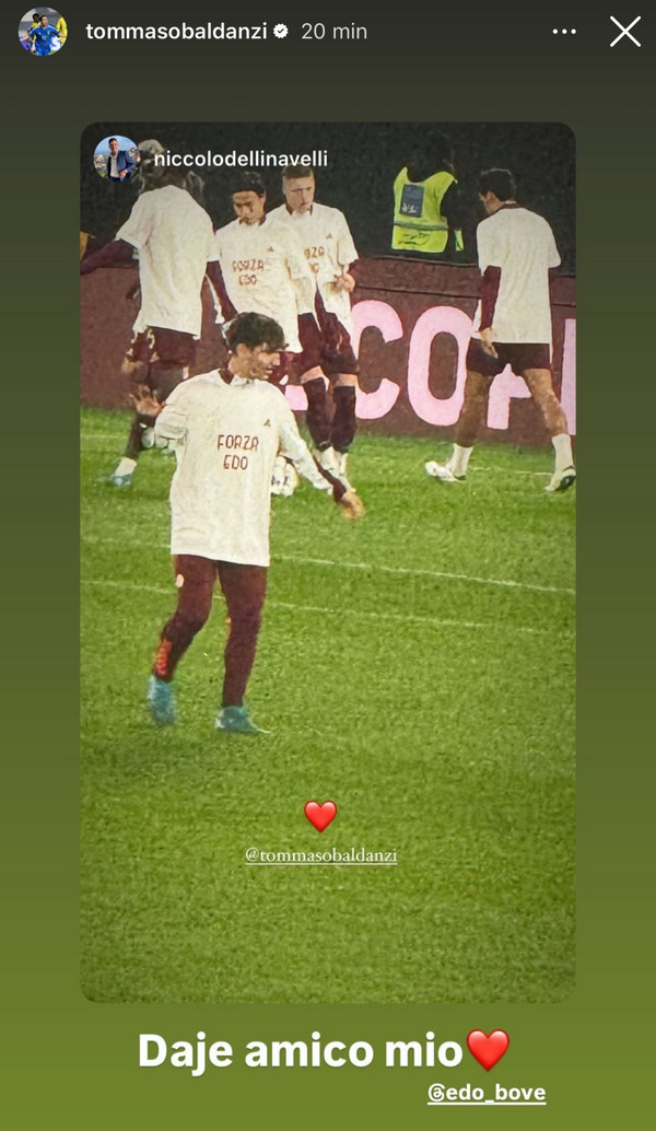 instagram baldanzi maglia bove roma-atalanta