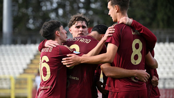 primavera roma-empoli esultanza squadra