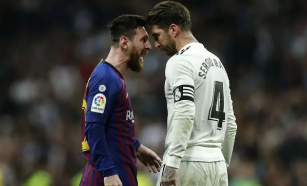 messi sergio ramos