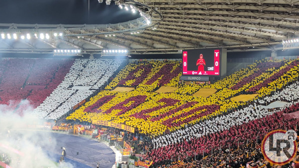 roma-lazio coreografia curva sud