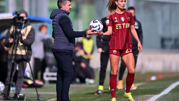 coppa italia femminile sassuolo-roma spugna thogersen