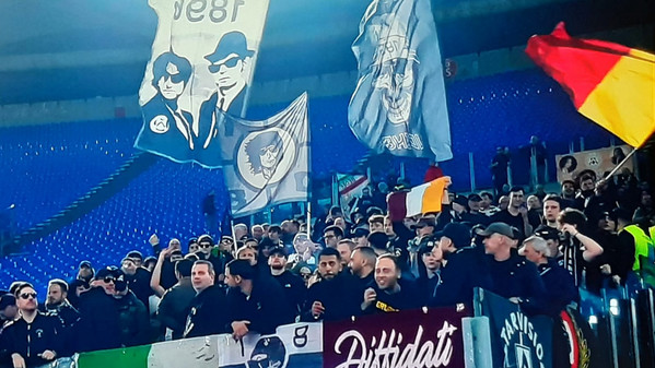 Lazio Udinese bandiera Roma